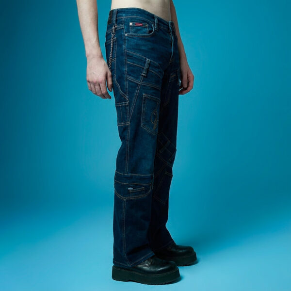 IMG_7302clown82 Pantalón Vaquero Multi-Panel 'Technical' (Dark Wash)