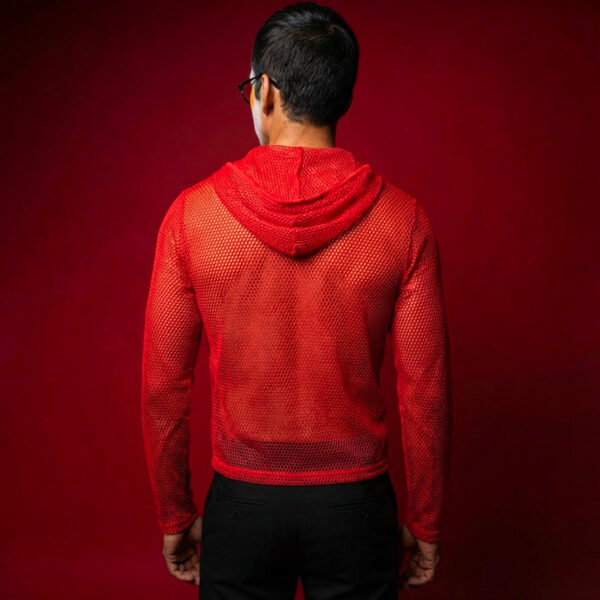 IMG_7302clown93 Sudadera Malla Roja Con Cremallera